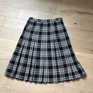 Elegant Plaid A-Line Skirt